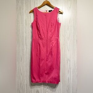 Brooks Brothers 346 Stretch Pink Sleeveless Sheath Dress Size 4